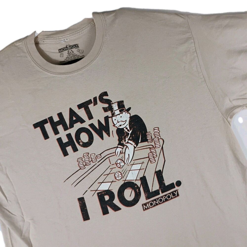 Monopoly "That's How I Roll" Collectible T-Shirt Men's Size XL 2007